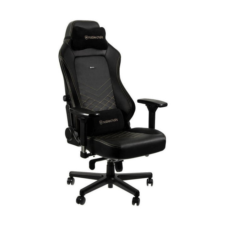 Noblechairs HERO Black/Gold Chaise gamer Noblechairs Maroc