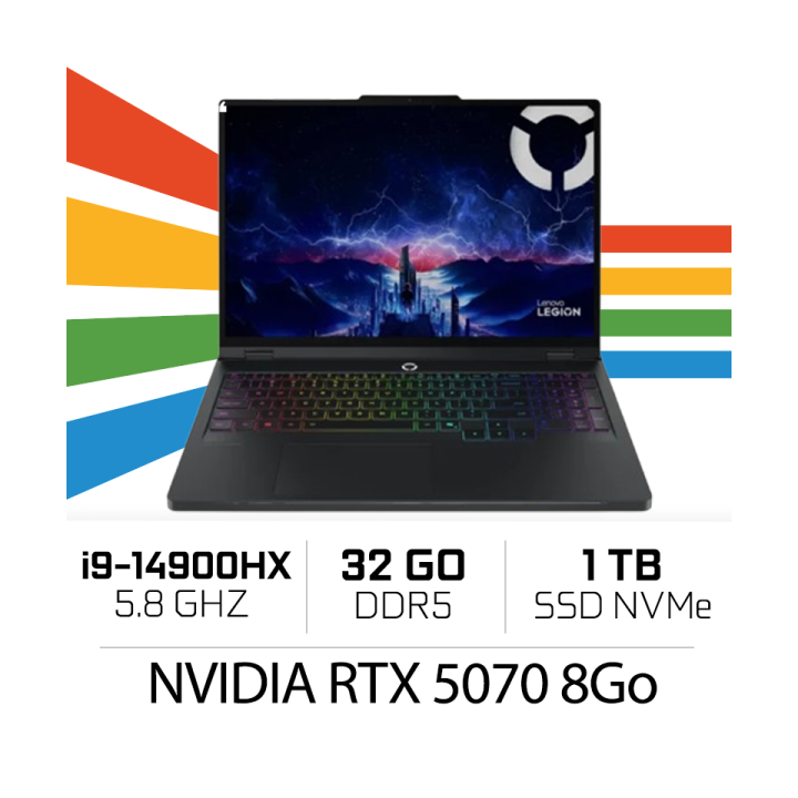 Lenovo Legion Pro 5 16IAX10 I9-14900HX/32GB DDR5/1TB SSD/RTX 5070 8...