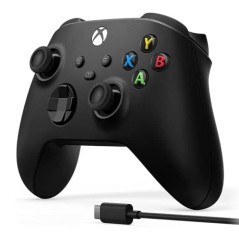 Xbox Manette sans fil Carbon Noir avec Câble USB-C pour PC, Xbox Se...