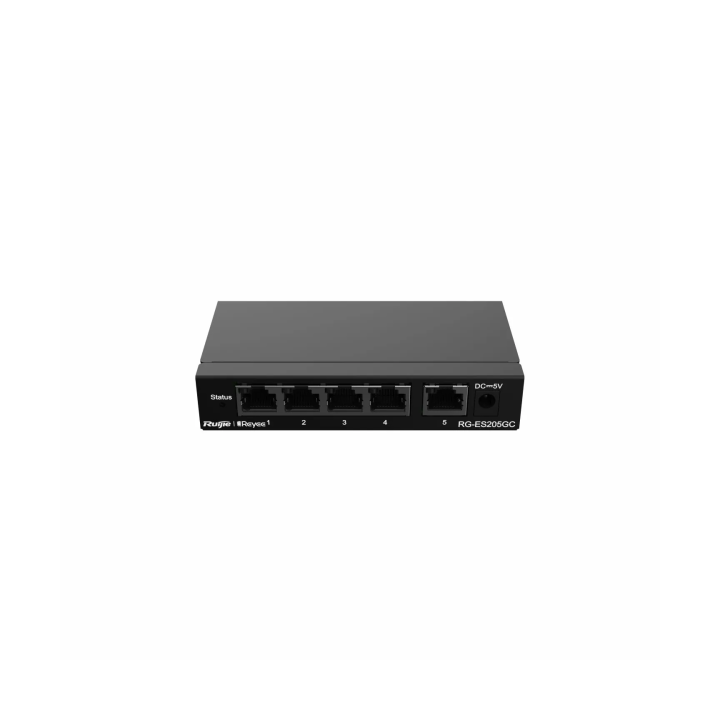 RUIJIE SWITCH 5P GIGABIT SMART RG-ES205GC Réseau Ruijie Networks Maroc