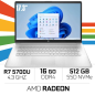 HP 17-cp0308nf AMD Ryzen 7 5700U / 16GB DDR4 / 512GB SSD / AMD Radeon 17,3"