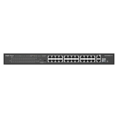 RUIJIE SWITCH 24P 10/100MBPS 2P-GB RACMOUNT POE RG -ES126S-LP/V2