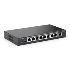 RUIJIE SWITCH 9P GIGABIT SMART 8 POE RG -ES209GC-P Réseau Ruijie Ne...