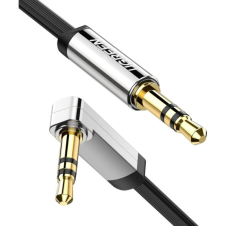 Ugreen Cable Audio Jack flat Angled 3.5mm Male to Male 1M (10597) C...