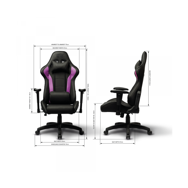Cooler Master Caliber R1 Purple Chaise gamer Cooler Master Maroc