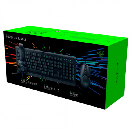 BUNDLE Razer Powerup Clavier Cynosa Lite + Souris Viper + Casque Kr...