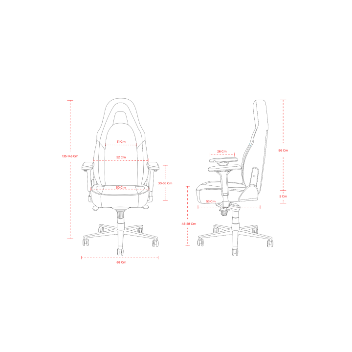 SKILLCHAIRS SCV1 STALKER WHITE Chaise gamer SKILLCHAIRS Maroc