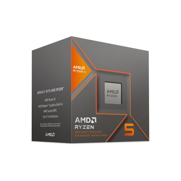 AMD Ryzen 5 8600G Wraith Stealth (4.3 GHz / 5.0 GHz) Processeurs AM...