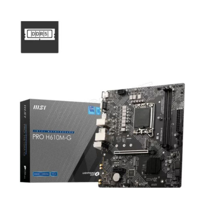 MSI PRO H610M-G DDR5 Socket 1700 MSI Maroc