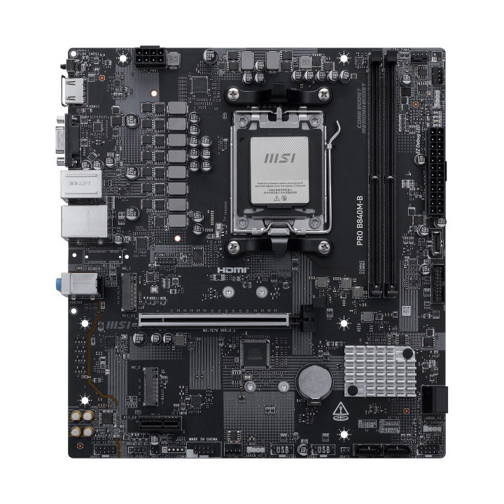 MSI PRO B840M-B Socket AM5 MSI Maroc