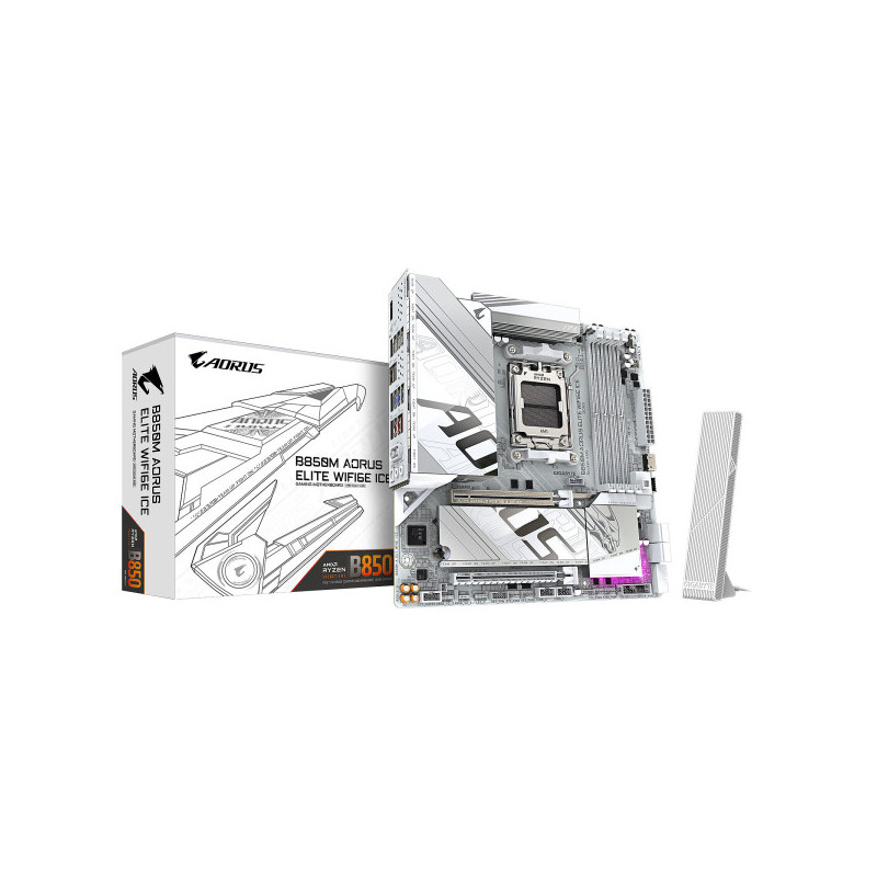 Gigabyte B850M AORUS ELITE WIFI6E ICE