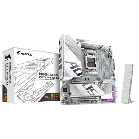 Gigabyte B850M AORUS ELITE WIFI6E ICE Socket AM5 Gigabyte Maroc
