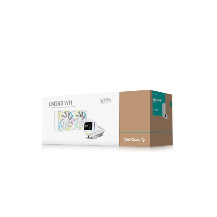 DeepCool LM240 (White) Kits Watercooling DeepCool Maroc