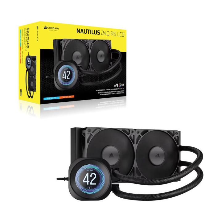 Corsair Nautilus 240 RS LCD (Noir) Kits Watercooling Corsair Maroc