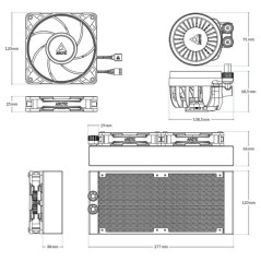 Arctic Liquid Freezer III Pro 240 (Black) Kits Watercooling Arctic ...