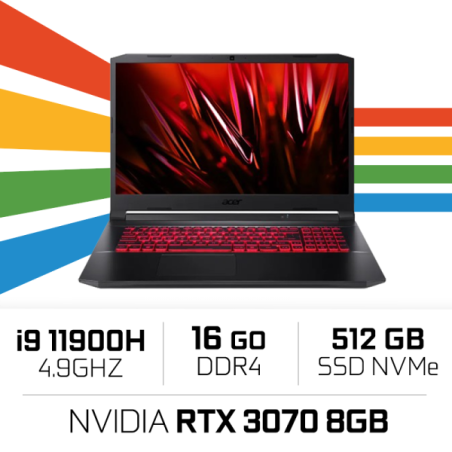 Acer Nitro 5 AN517-54-98YU i9 11900H/16GB/512GB SSD/RTX3070 8GB/17....