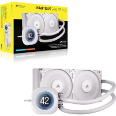 Corsair Nautilus 240 RS LCD (Blanc) Kits Watercooling Corsair Maroc