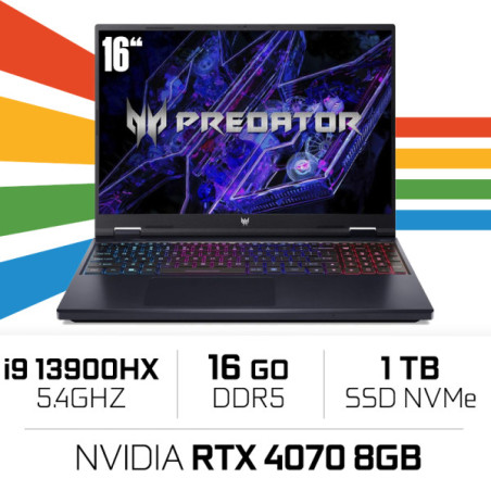 Acer Predator Helios Neo 16 i9-13900HX/16GB DDR5/1TB SSD/RTX4070 8G...