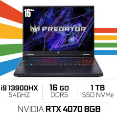 Acer Predator Helios Neo 16 i9-13900HX/16GB DDR5/1TB SSD/RTX4070 8GB/16'' 165Hz IPS