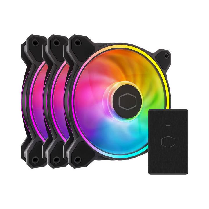 Cooler Master MasterFan MF120 Halo² 3in1 (Black) Ventilateurs boîti...