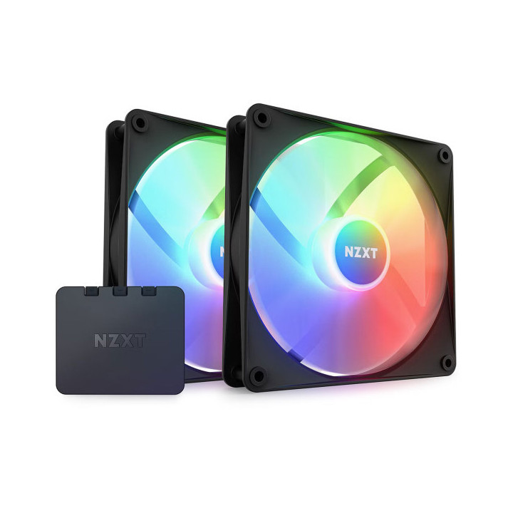 NZXT F140 RGB Core Twin Pack (Black) Ventilateurs boîtier NZXT Maroc