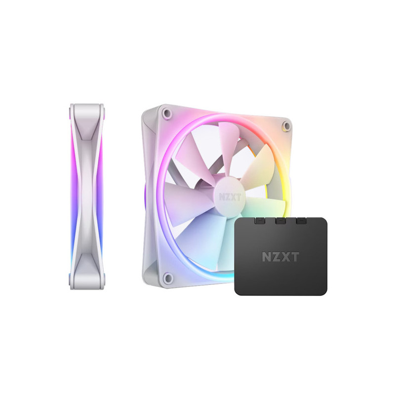 NZXT F140 RGB Duo Twin Pack White