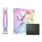 NZXT F140 RGB Duo Twin Pack White