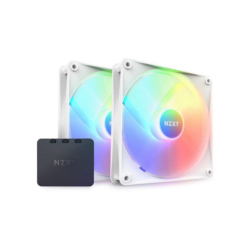 NZXT F140 RGB Core Twin Pack (White)