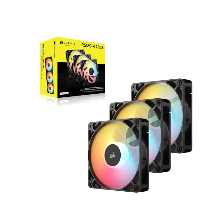 Corsair RS120-R ARGB Triple Pack Noir Ventilateurs boîtier Corsair ...