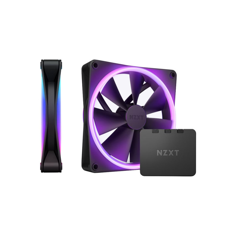 NZXT F140 RGB Duo Twin Pack Black