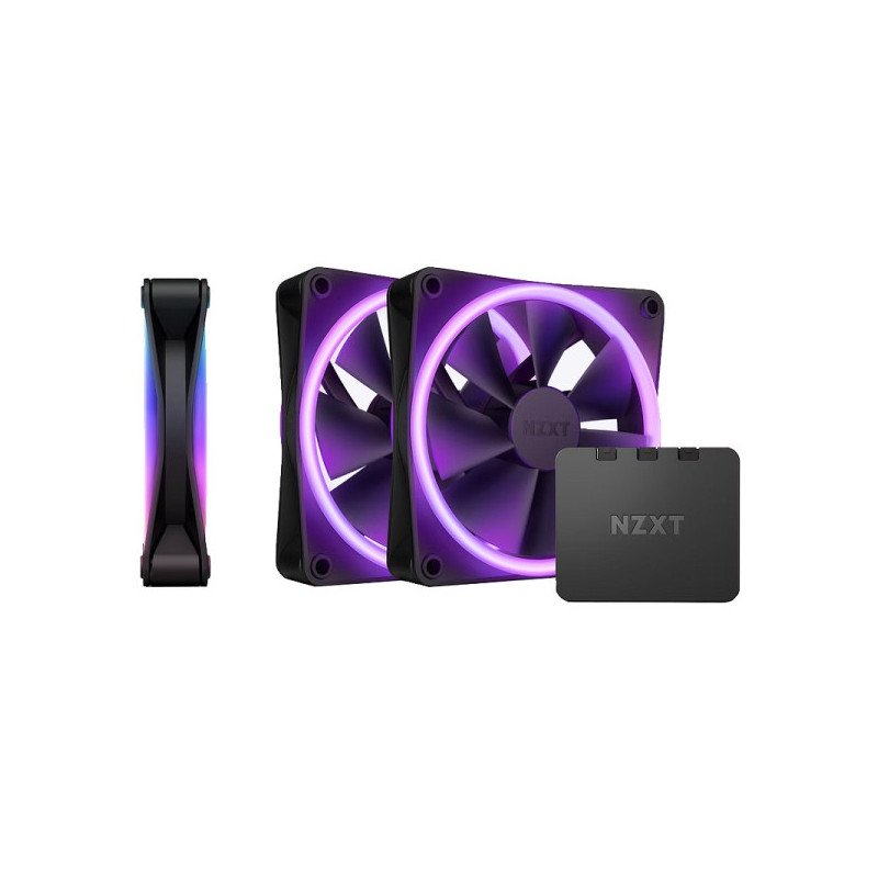 NZXT F120 RGB Duo Triple Pack Black