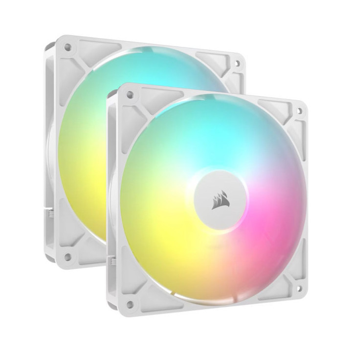 Corsair RS140 ARGB Dual Pack Blanc Ventilateurs boîtier Corsair Maroc