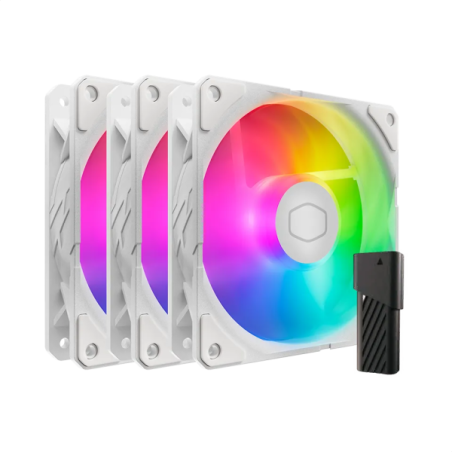 Cooler Master SickleFlow Edge 120 ARGB 3-Pack Fan Kit (White)