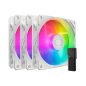 Cooler Master SickleFlow Edge 120 ARGB 3-Pack Fan Kit (White)