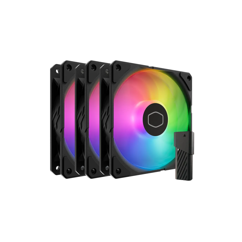 Cooler Master SickleFlow Edge 120 ARGB 3-Pack Fan Kit (Black)