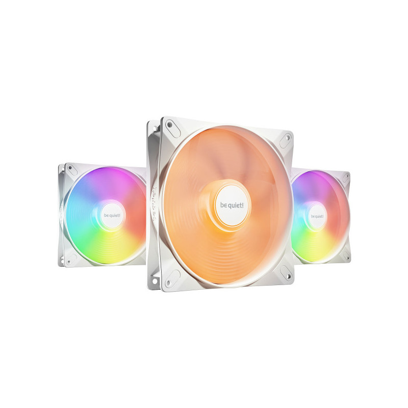 be quiet! Light Wings LX 140 mm PWM High Speed Triple Pack - White