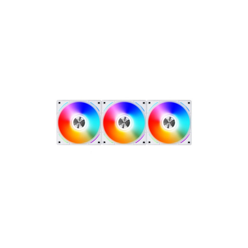Lian Li Uni Fan AL120 RGB Triple Pack (White) + Controller