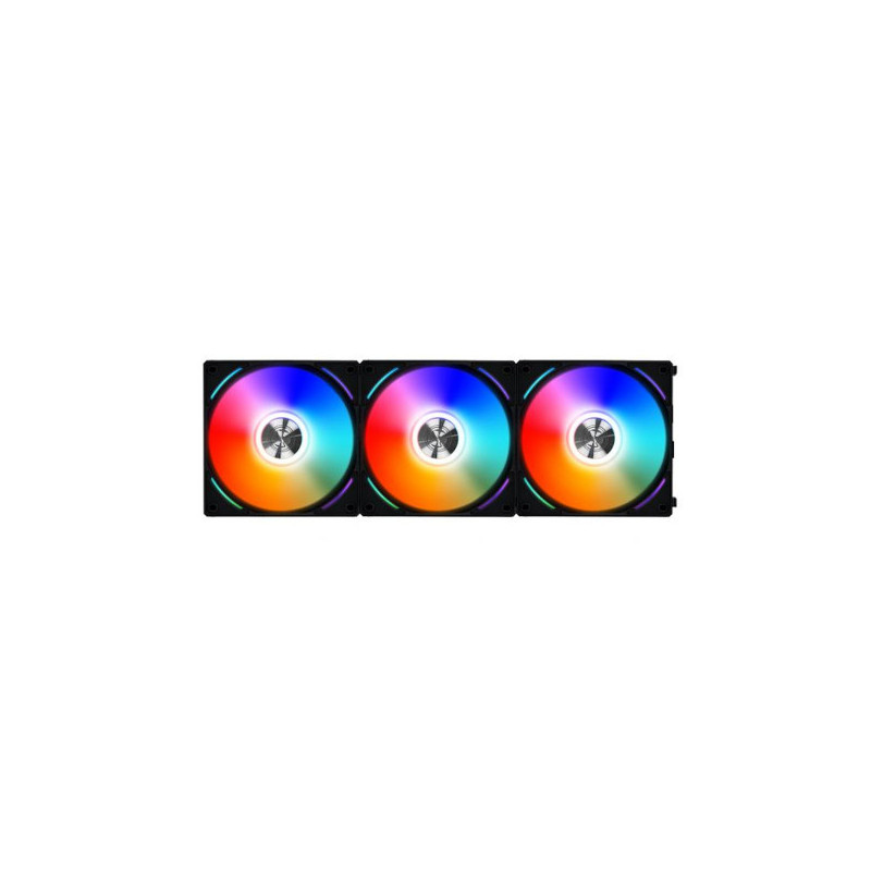 Lian Li Uni Fan AL120 RGB Triple Pack (Black) + Controller