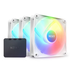 NZXT F120 Core RGB Triple Pack White Refroidissement NZXT Maroc