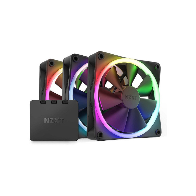 NZXT F120 RGB Triple Pack Black