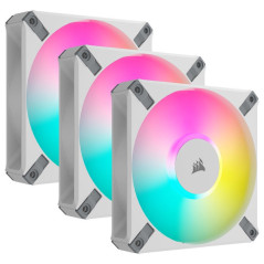 Corsair AF120 RGB Elite Triple Pack Blanc Refroidissement Corsair M...