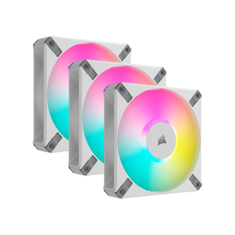 Corsair AF120 RGB Elite Triple Pack Blanc