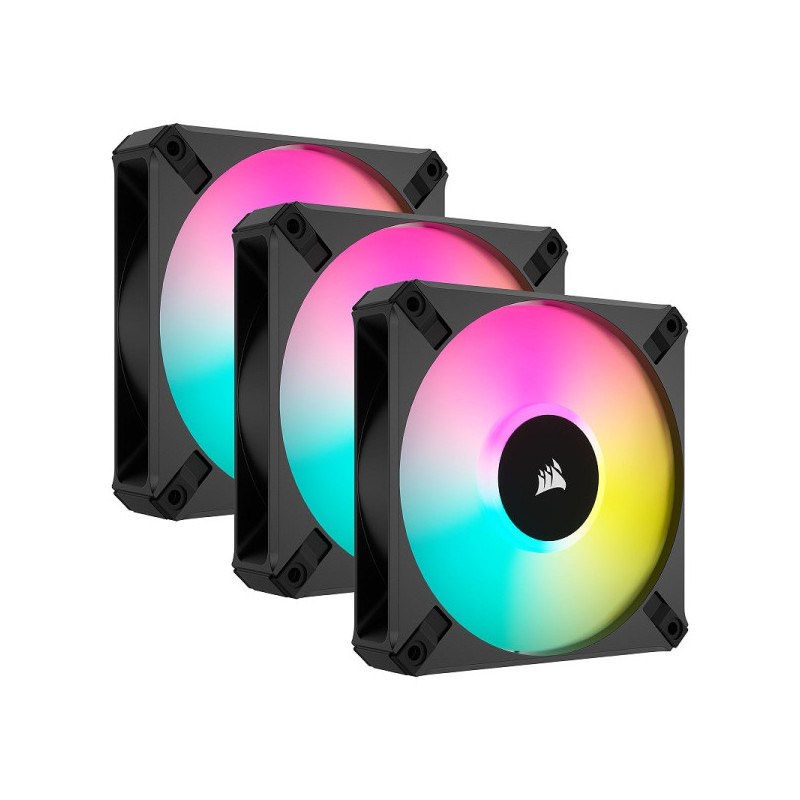 Corsair AF120 RGB Elite Triple Pack Noir
