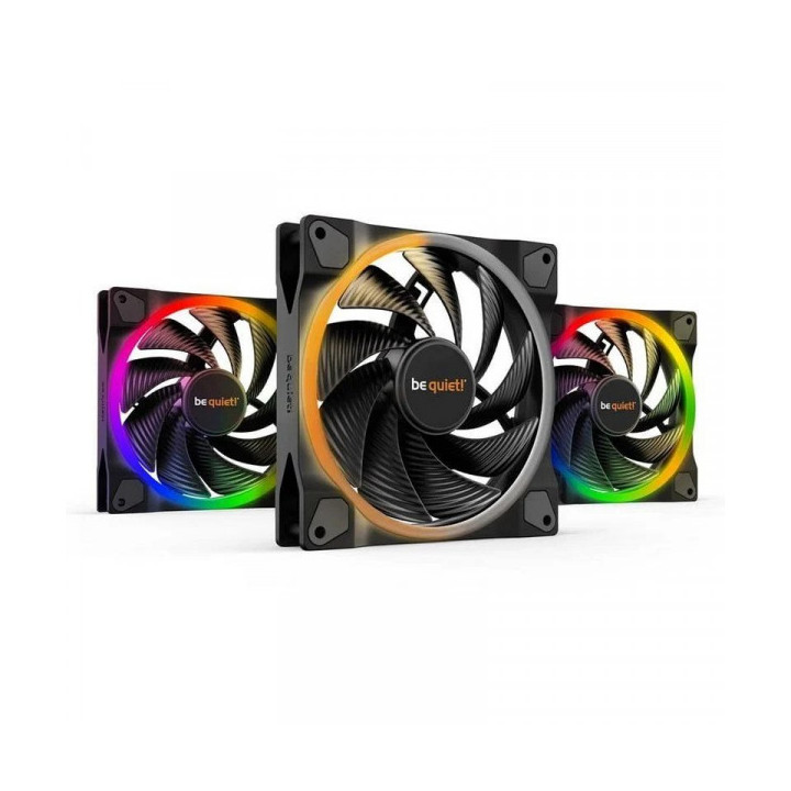 be quiet! Light Wings 140 mm PWM ARGB Triple Pack Refroidissement b...