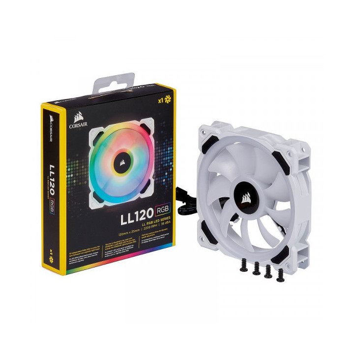 Corsair LL Series LL120 RGB Blanc Refroidissement Corsair Maroc