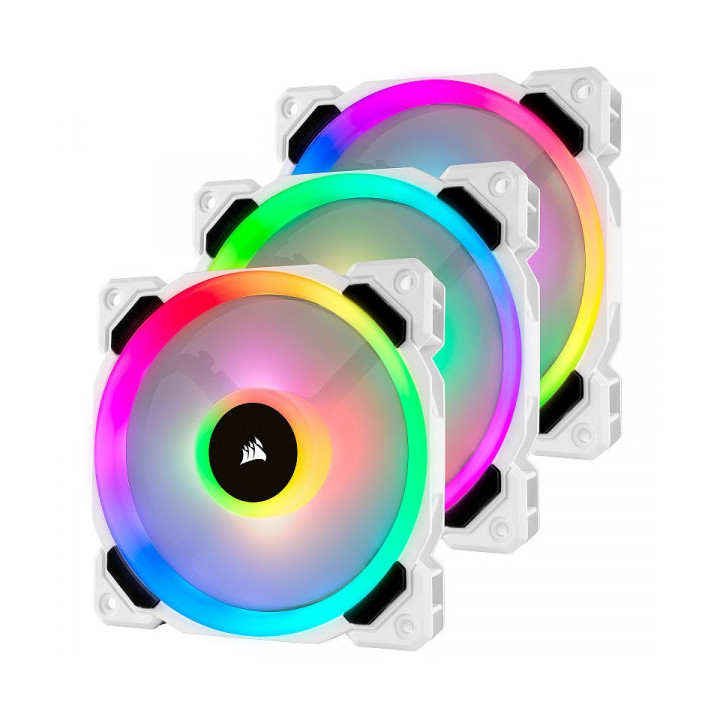 Corsair LL Series LL120 RGB Triple Pack Blanc Refroidissement Corsa...