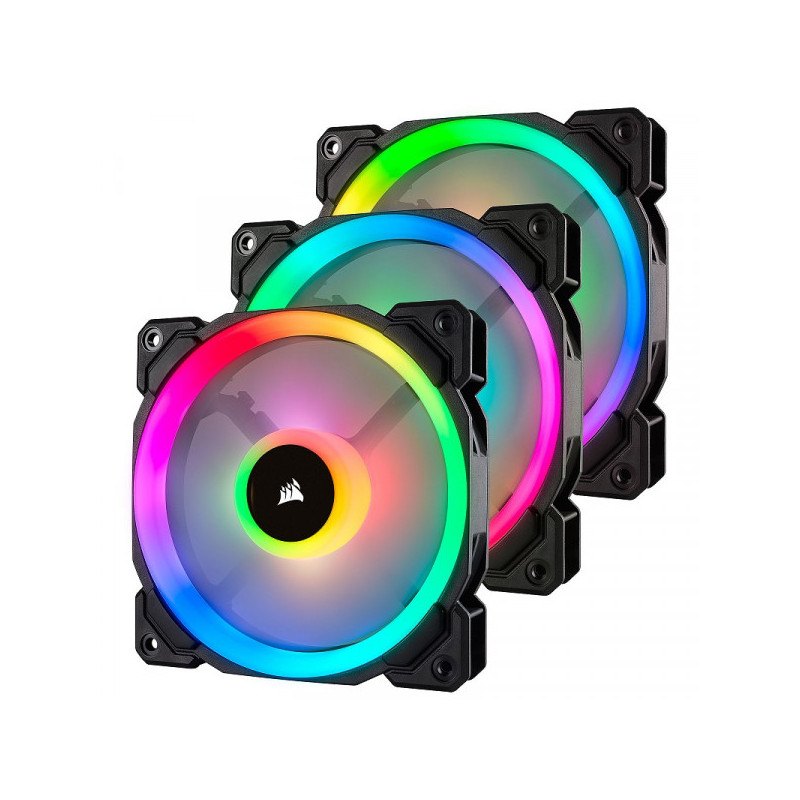Corsair LL Series LL120 RGB Triple Pack Noir