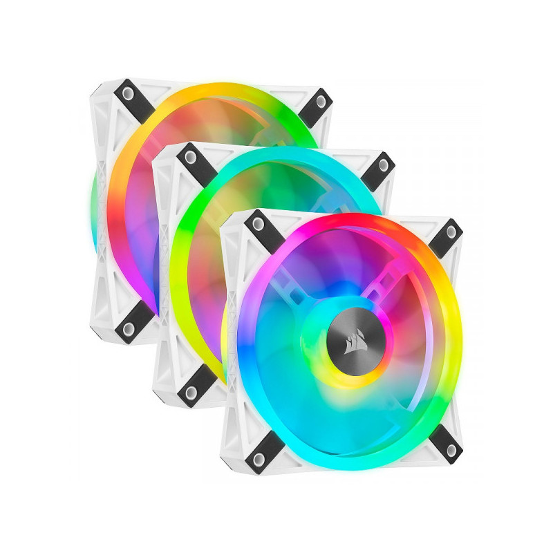 Corsair QL Series QL120 RGB (Par 3) Blanc