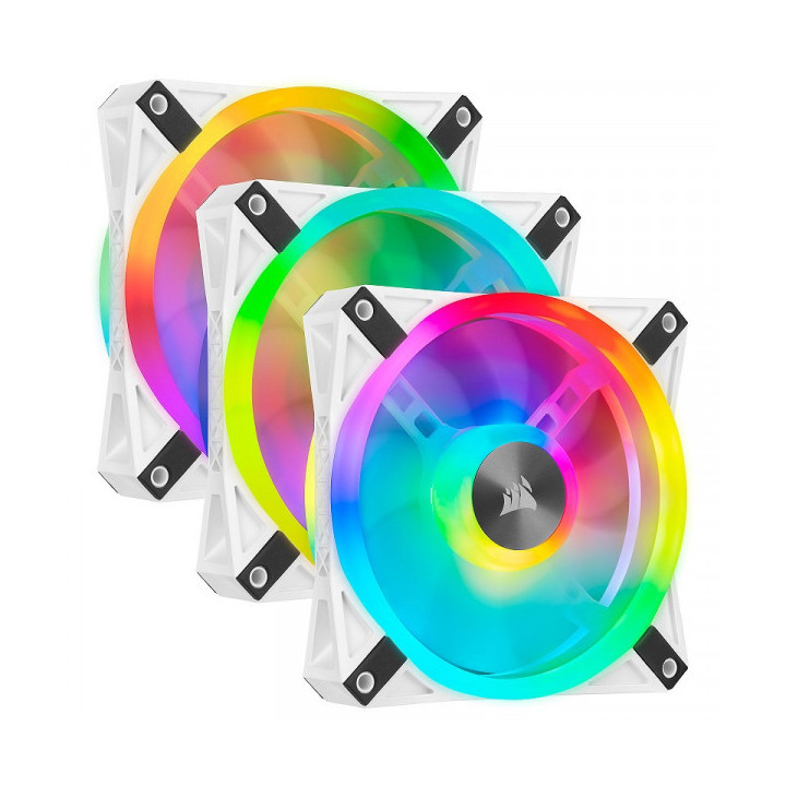 Corsair QL Series QL120 RGB (Par 3) Blanc Refroidissement Corsair M...