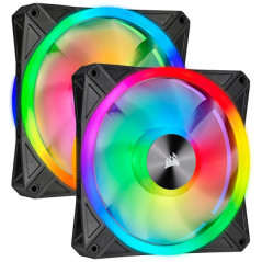 Corsair QL Series QL140 RGB (Par 2) Noir Refroidissement Corsair Maroc
